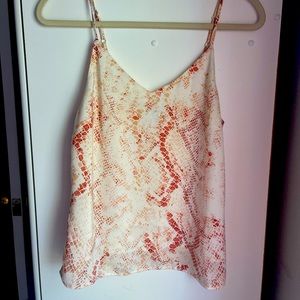 Cupcakes & Cashmere Snakeskin Print Camisole (Size XS)